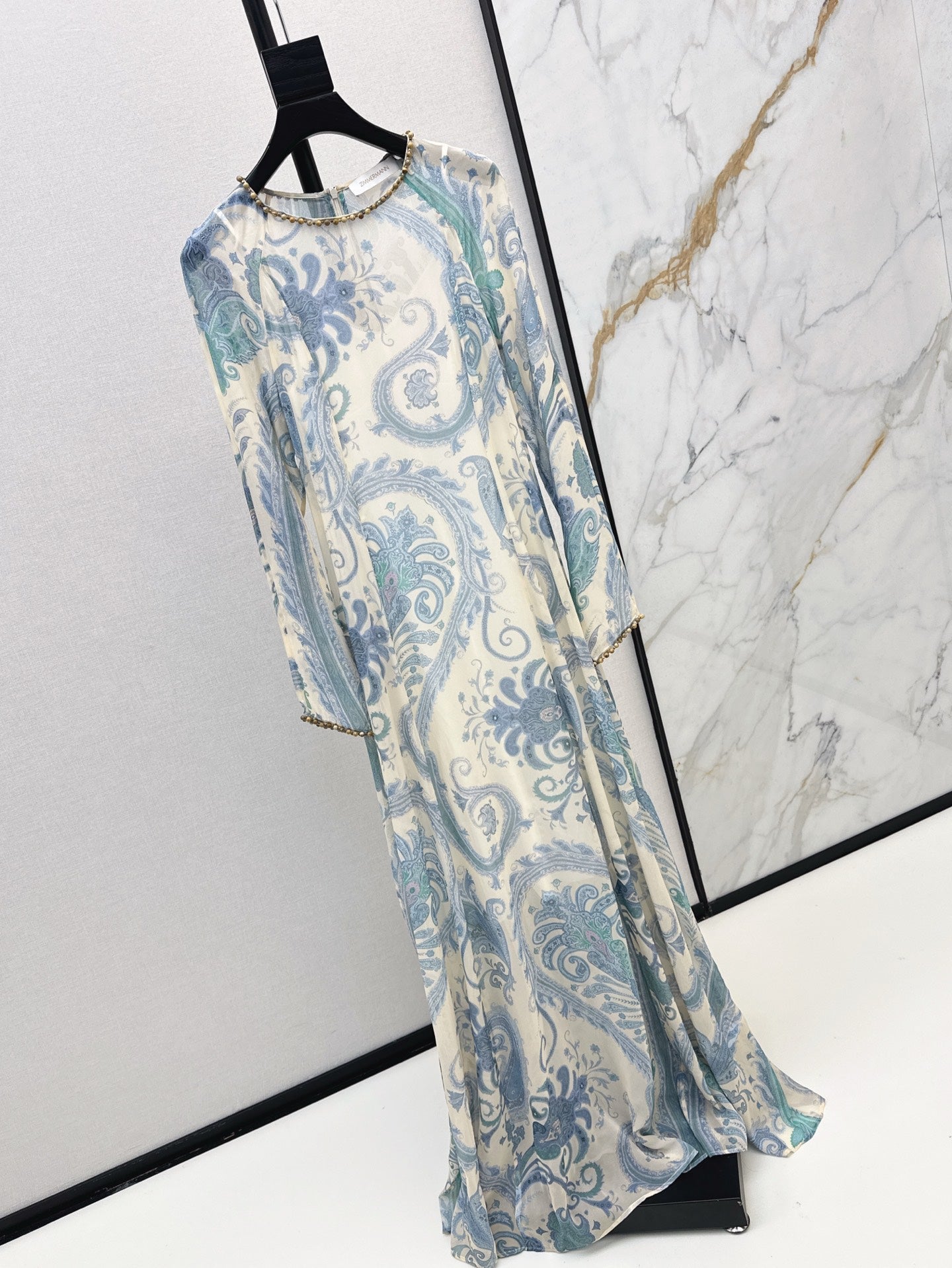 zim 25ss Silk printed dress