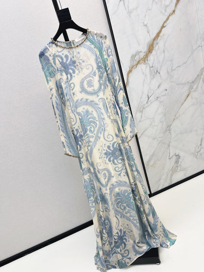 zim 25ss Silk printed dress