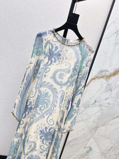 zim 25ss Silk printed dress