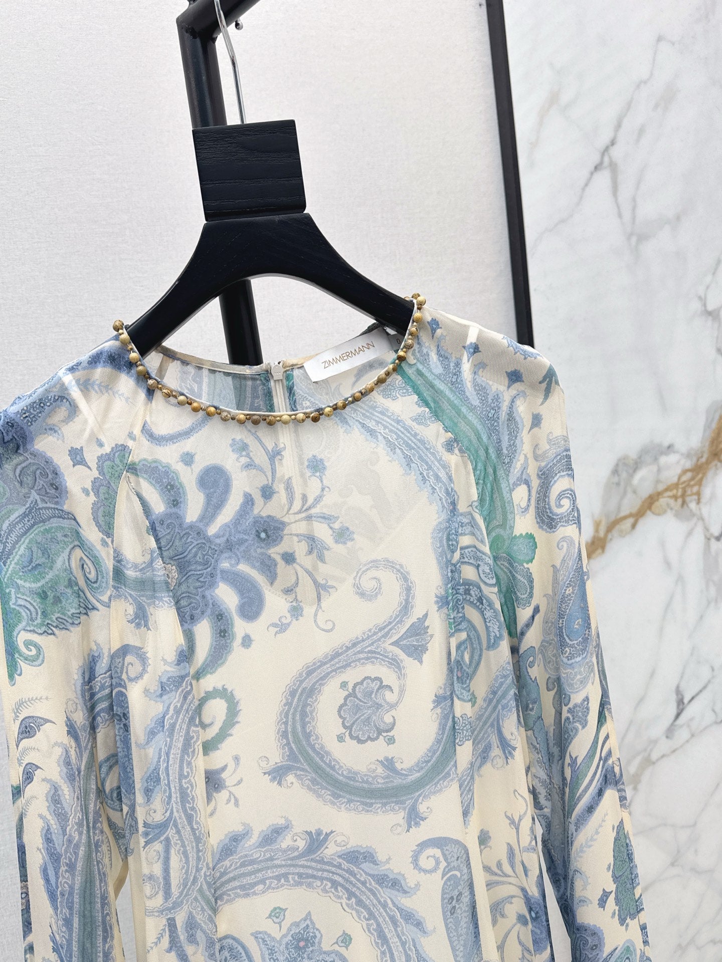 zim 25ss Silk printed dress