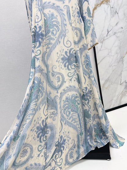 zim 25ss Silk printed dress