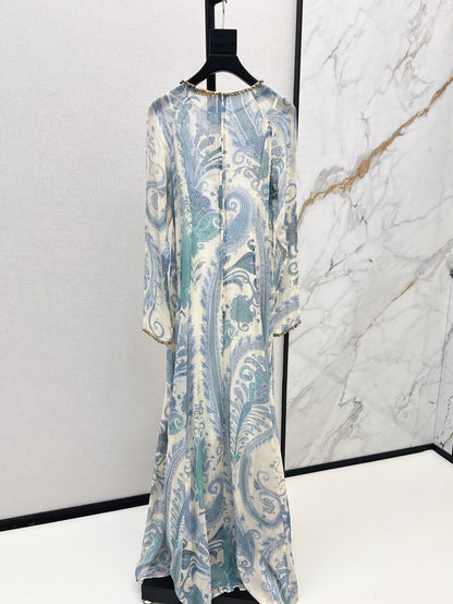 zim 25ss Silk printed dress