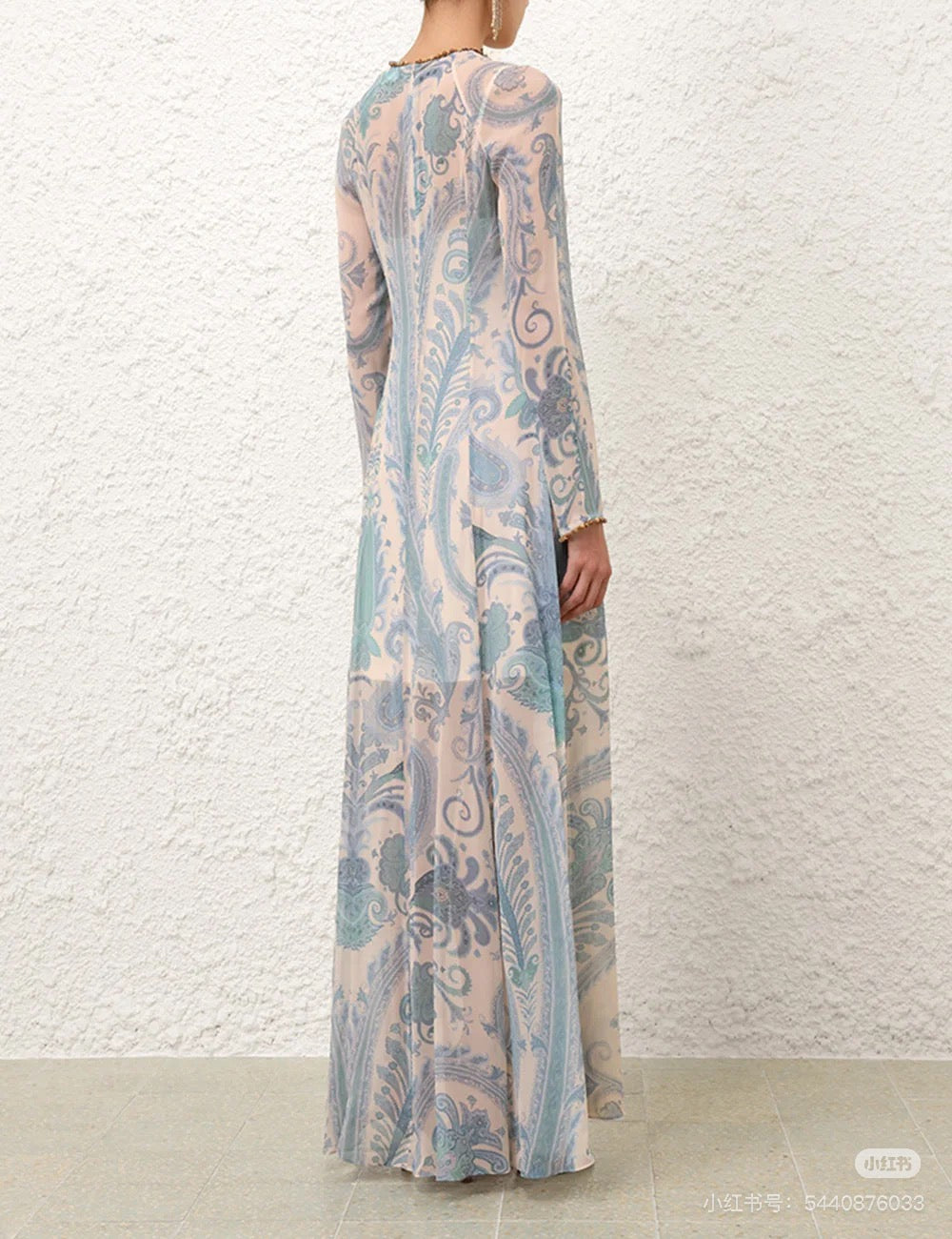 zim 25ss Silk printed dress