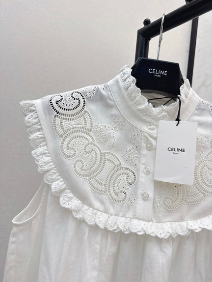 25ss hollow sleeveless shirt