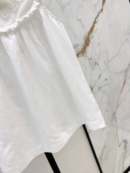 25ss hollow sleeveless shirt