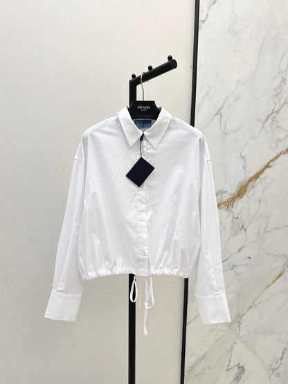 P 25ss drawstring shirt