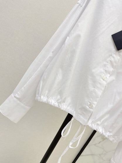 P 25ss drawstring shirt