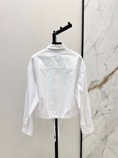 P 25ss drawstring shirt