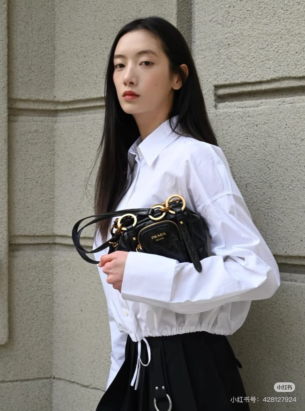 P 25ss drawstring shirt