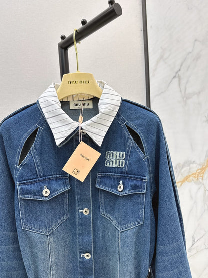 m 25ss denim shirt dress