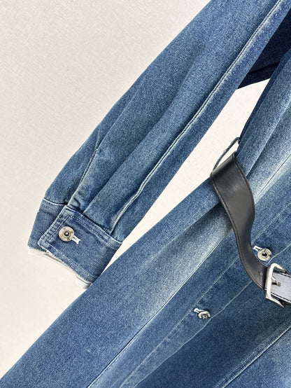 m 25ss denim shirt dress