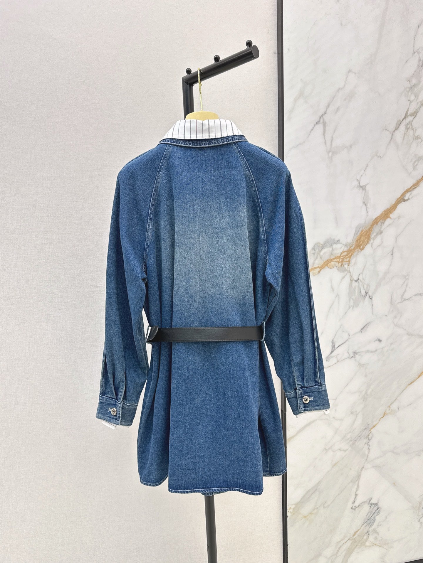 m 25ss denim shirt dress