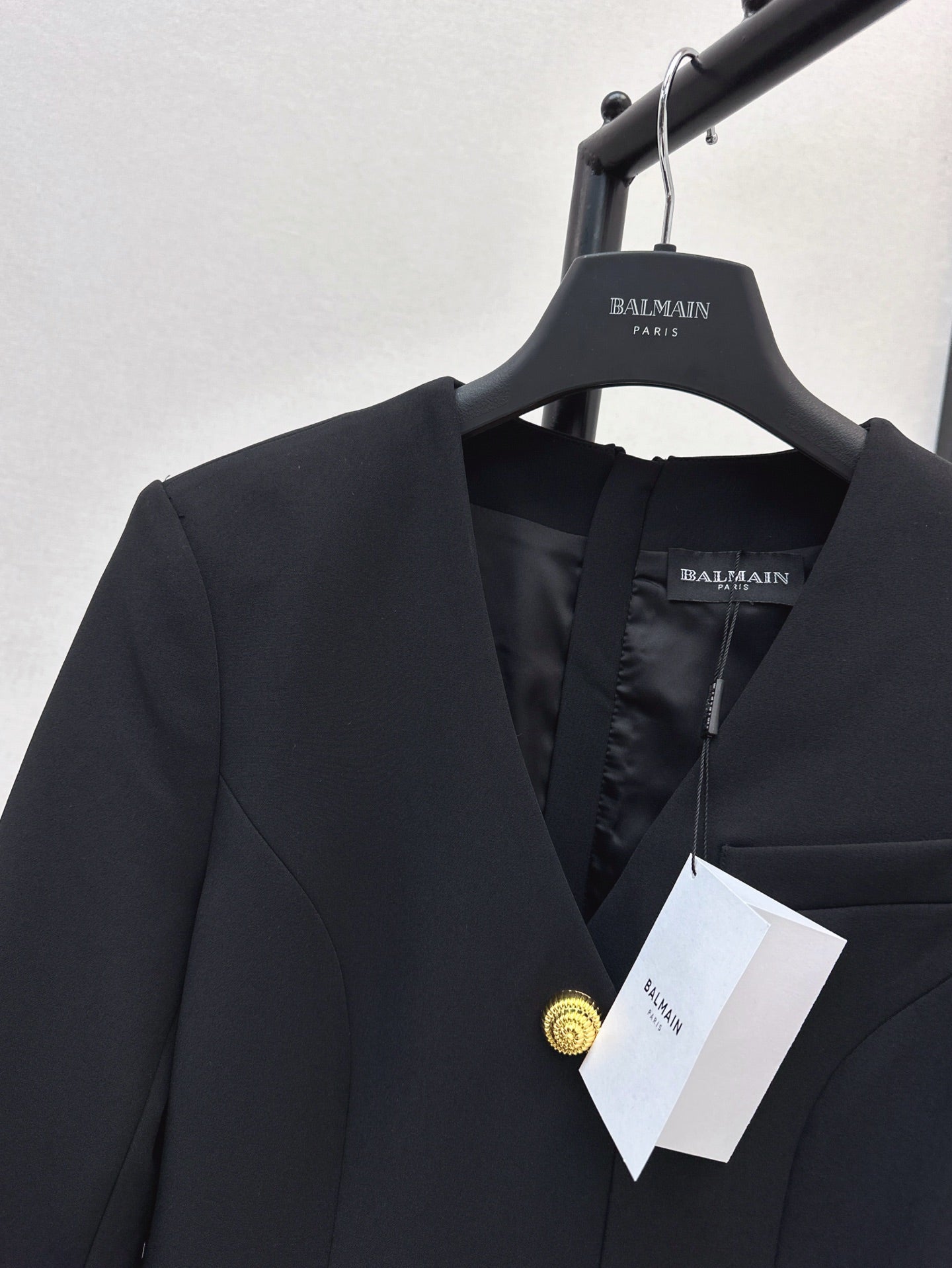 Ba 25ss V neck shirt dress