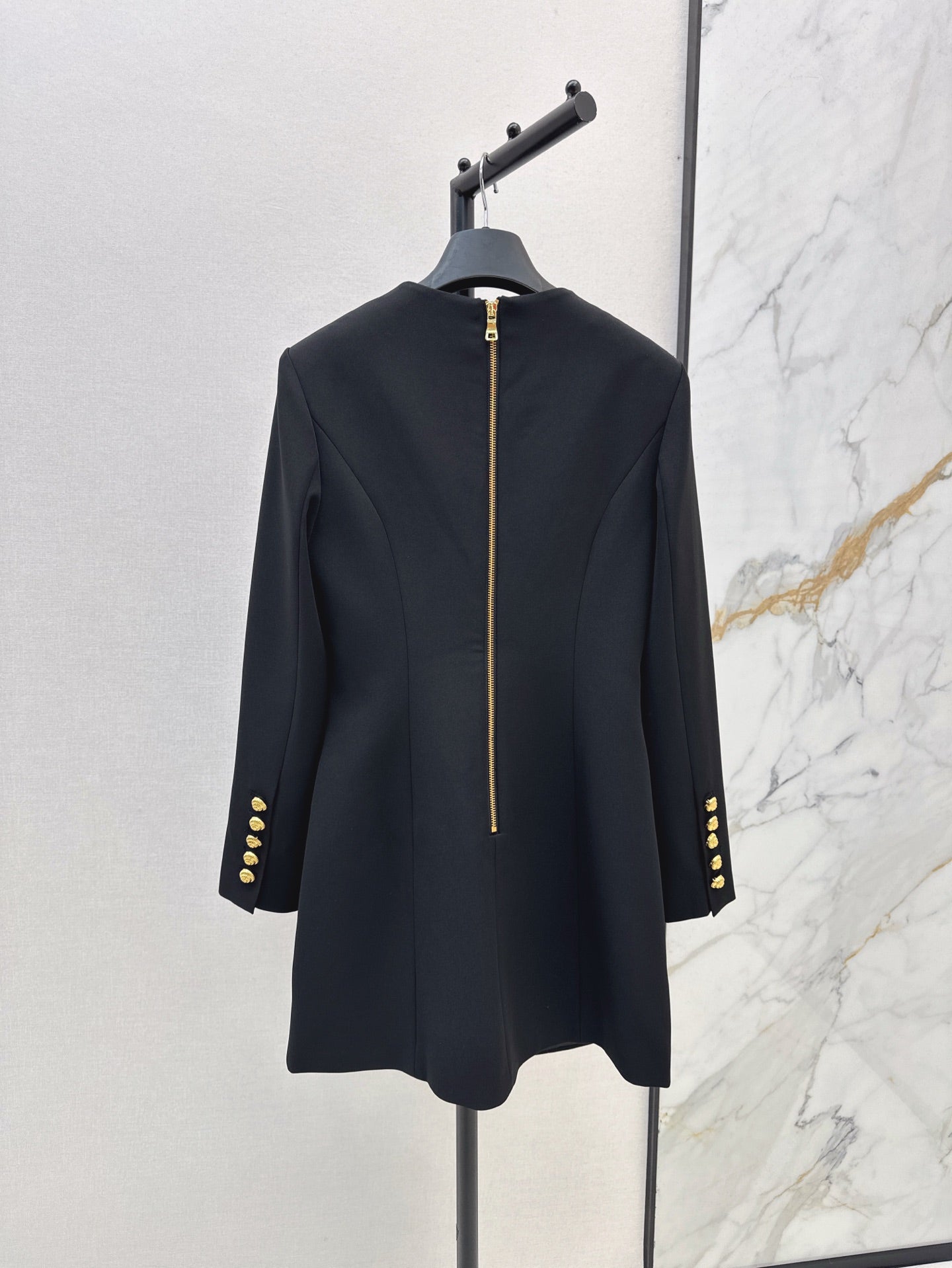 Ba 25ss V neck shirt dress