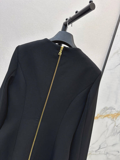 Ba 25ss V neck shirt dress