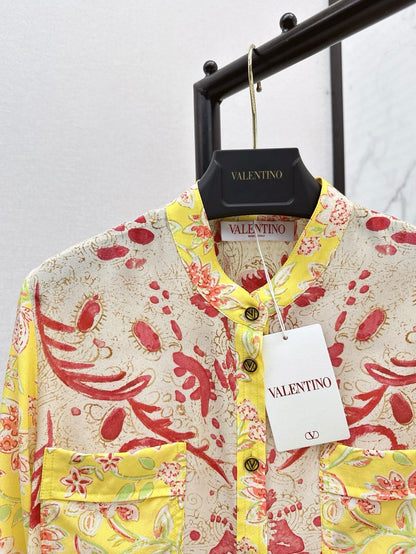 Val 25ss Silk buttons shirt