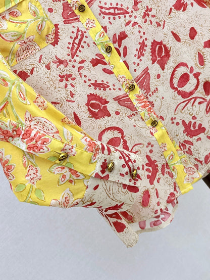 Val 25ss Silk buttons shirt