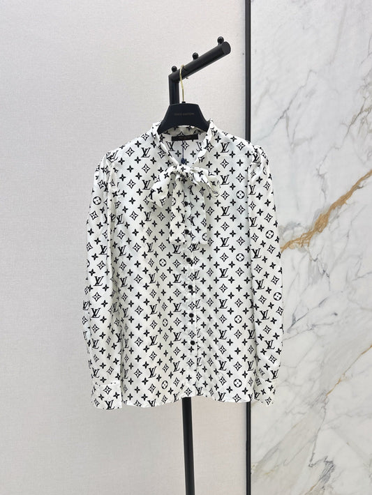 L 25ss silk buttons shirt