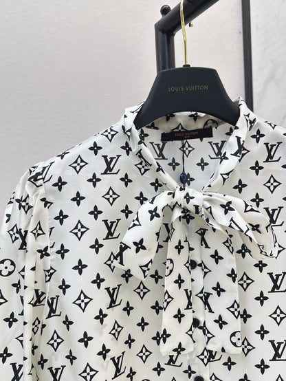 L 25ss silk buttons shirt