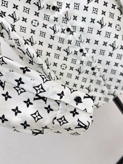 L 25ss silk buttons shirt