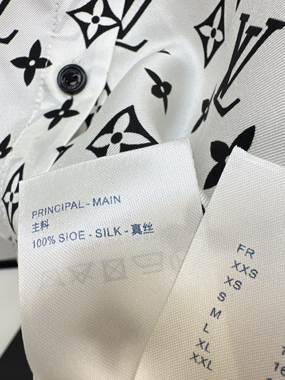 L 25ss silk buttons shirt