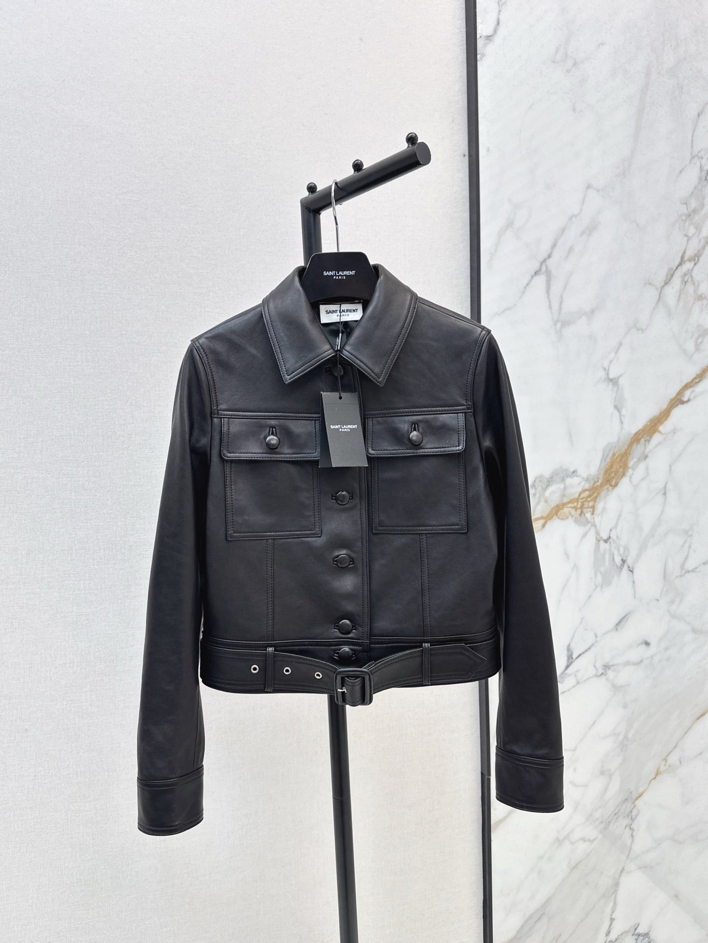 Sa 25ss leather jacket