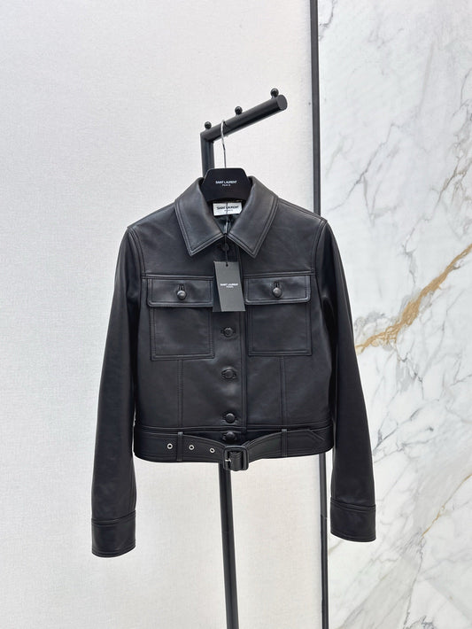 Sa 25ss leather jacket