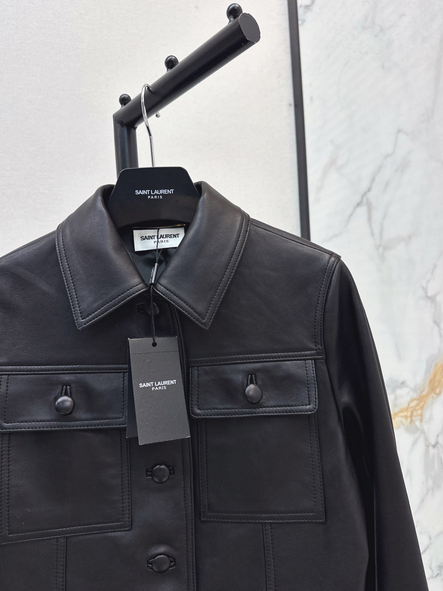 Sa 25ss leather jacket
