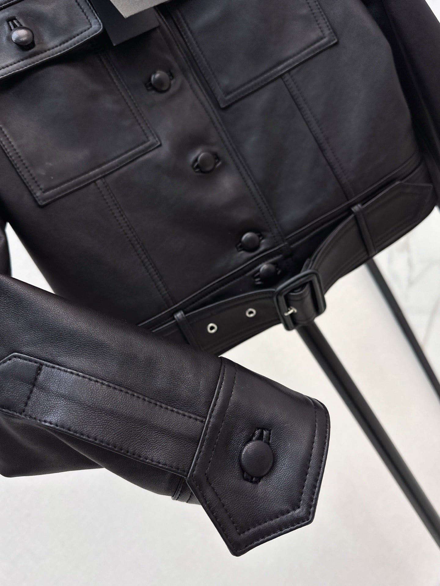 Sa 25ss leather jacket