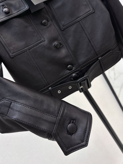 Sa 25ss leather jacket