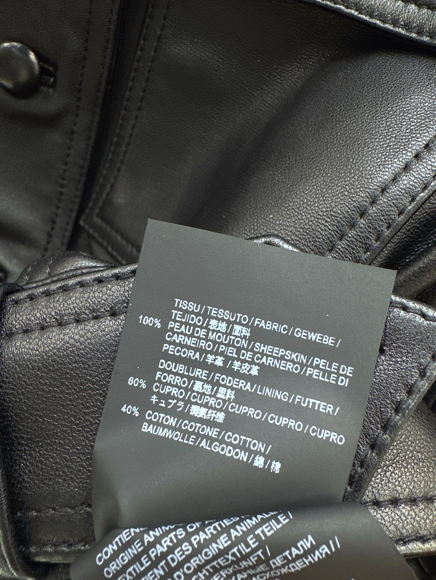 Sa 25ss leather jacket