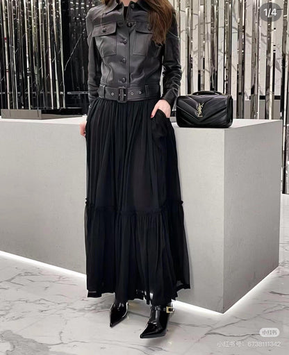 Sa 25ss leather jacket