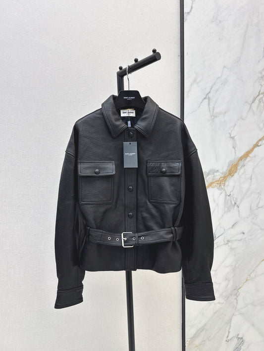 Sa 25ss leather jacket