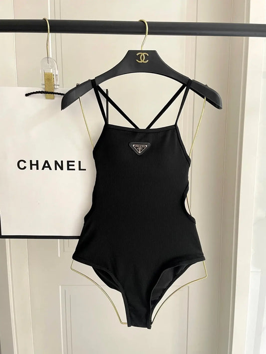 Trendy Backless Slim-Fit Swimsuit