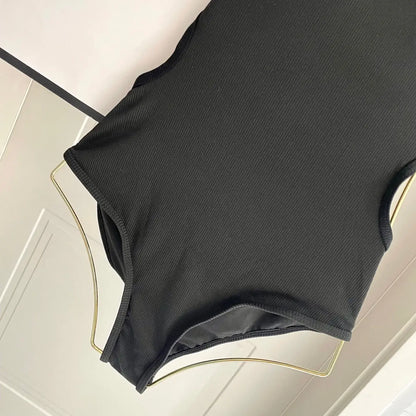 Trendy Backless Slim-Fit Swimsuit