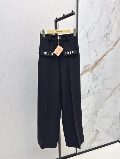 25ss embroidered pants