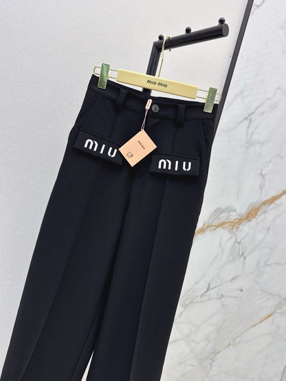 25ss embroidered pants