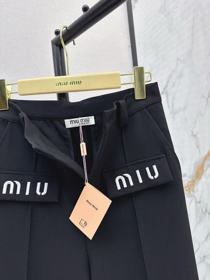 25ss embroidered pants