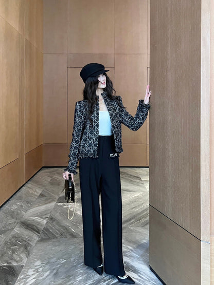 25ss embroidered pants