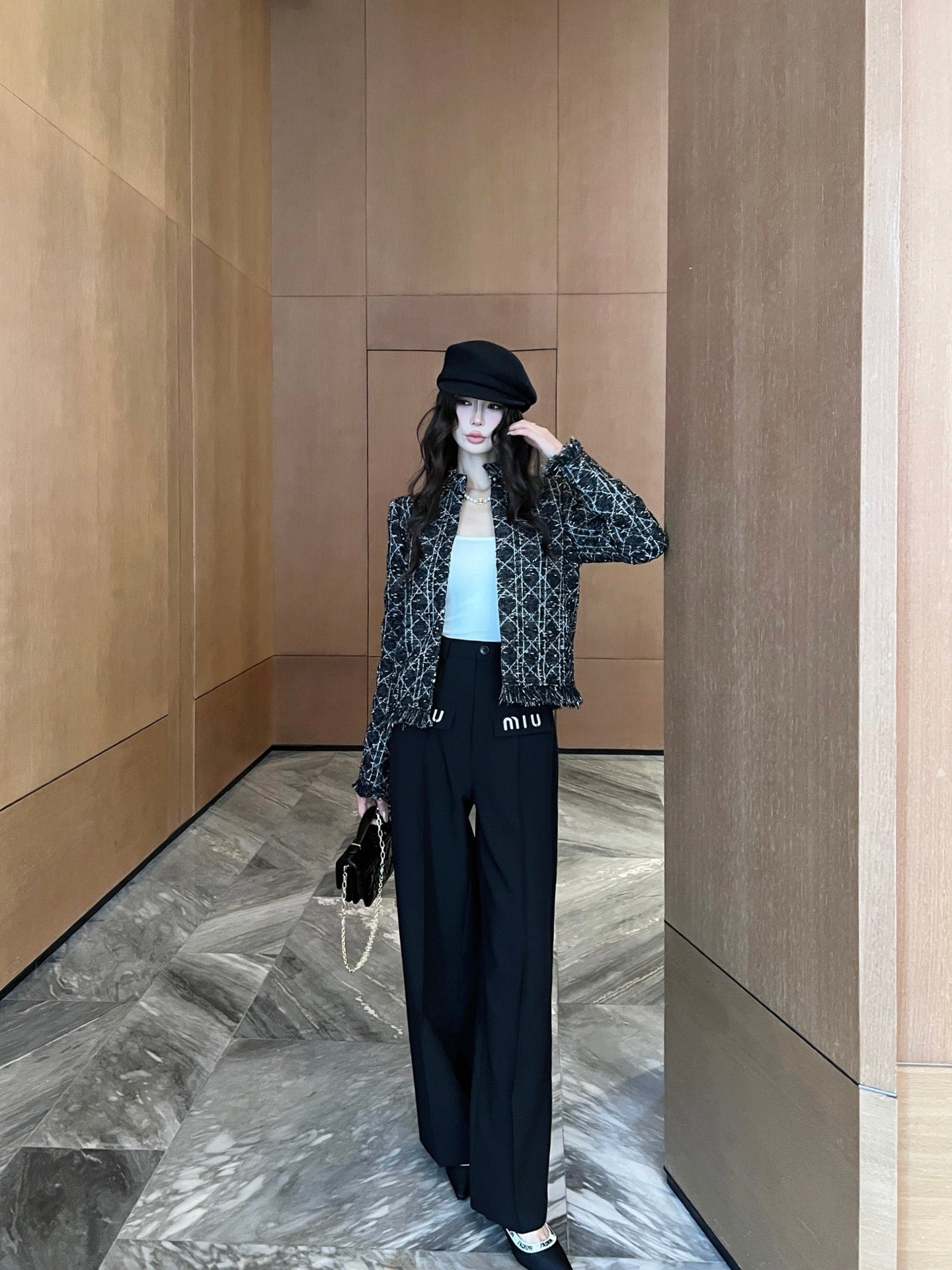 25ss embroidered pants