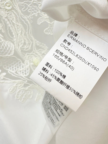 25ss lace buttons shirt