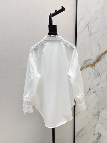 25ss lace buttons shirt