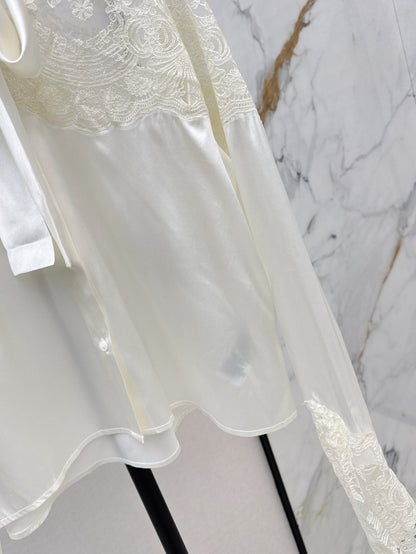 25SS lace Silk shirt