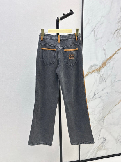 M 25ss embroidered jeans