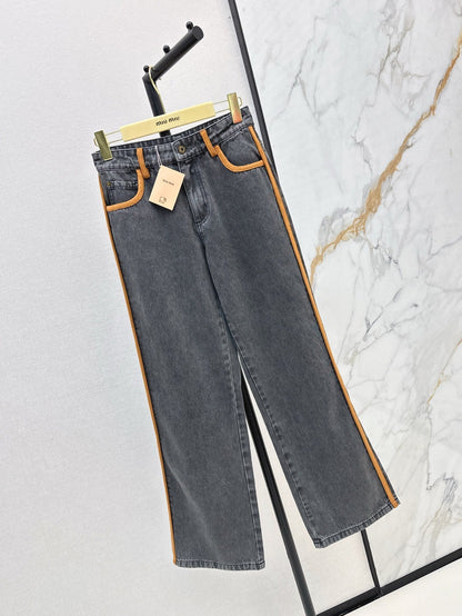 M 25ss embroidered jeans