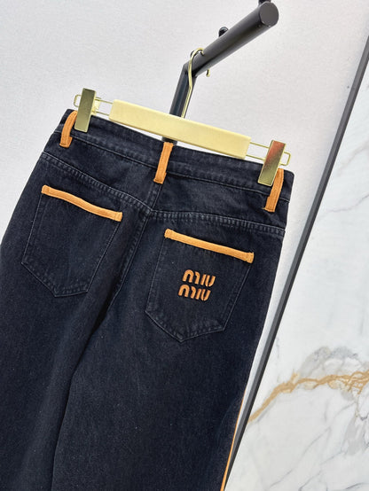 25SS embroidered jeans