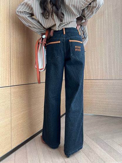 25SS embroidered jeans