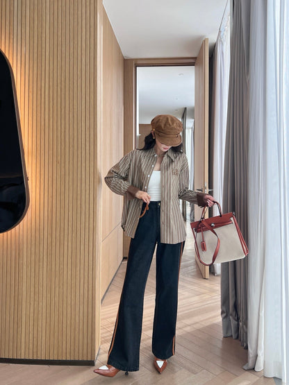 25SS embroidered jeans