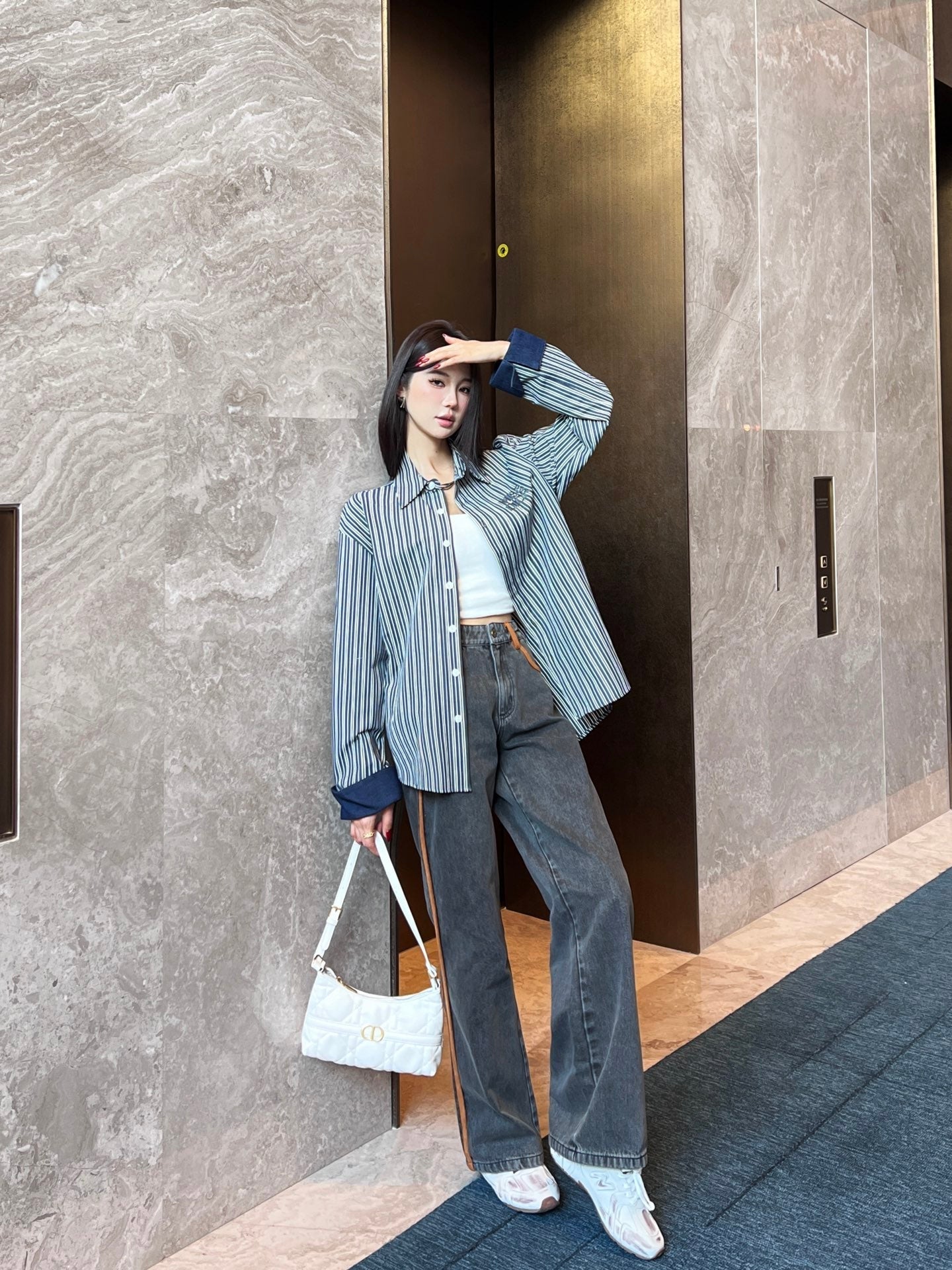 Lo 25ss embroidered shirt