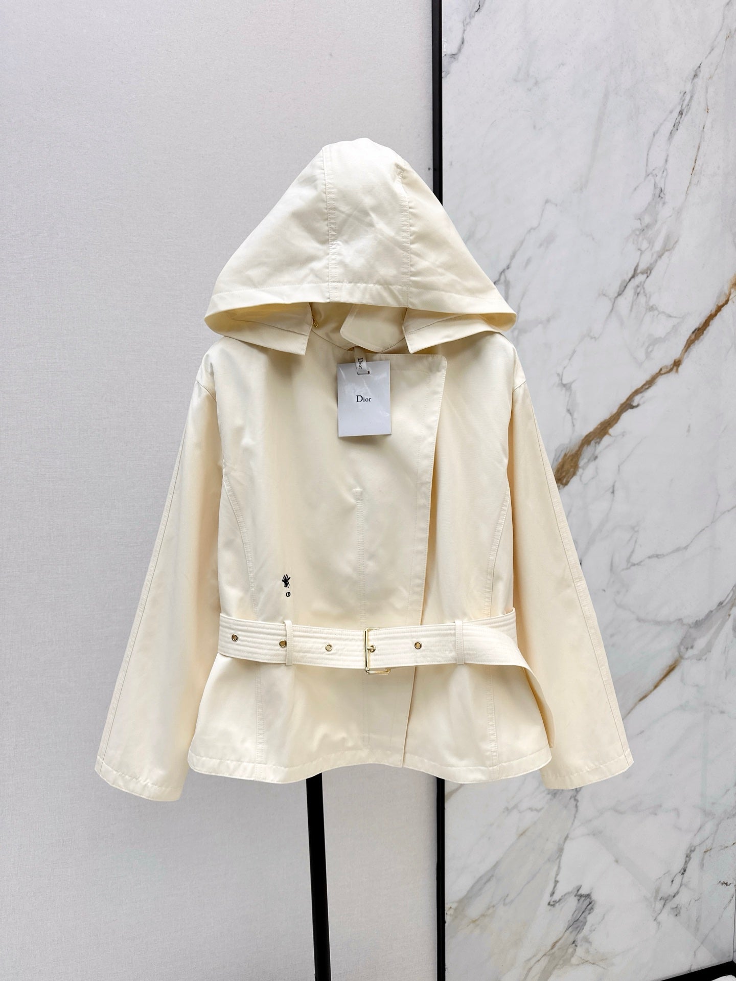 D 25ss hooded trench coat